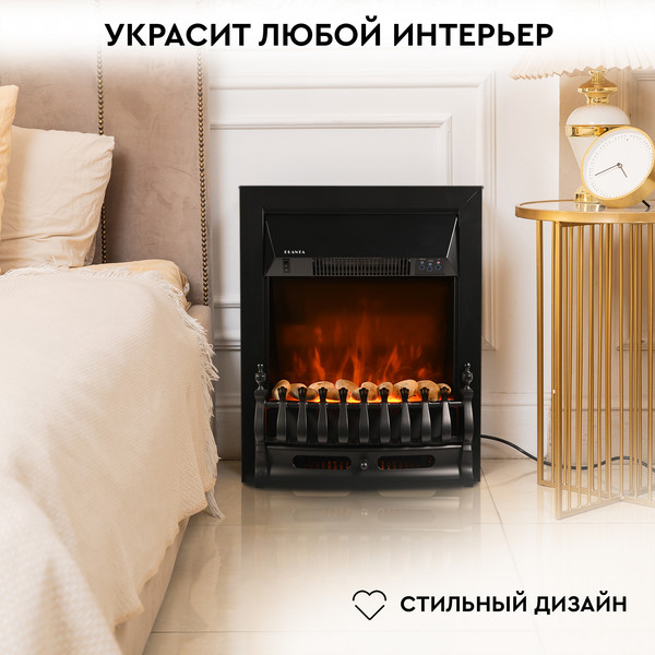 Изображение товара Электрокамин PLANTA PFP-FS400 (черный)