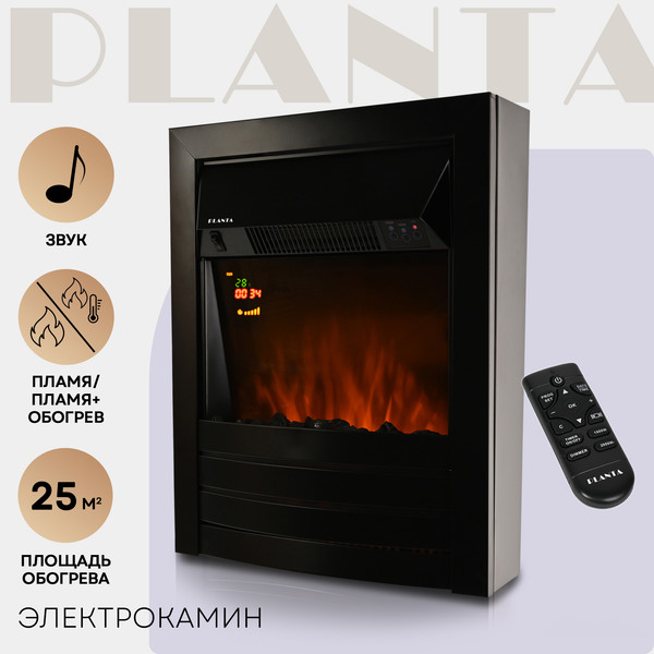 Изображение товара Электрокамин PLANTA PFP-FS600 (черный)