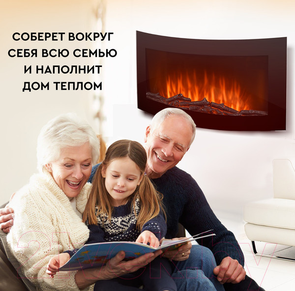 Изображение товара Электрокамин PLANTA PFP-WM090CURV