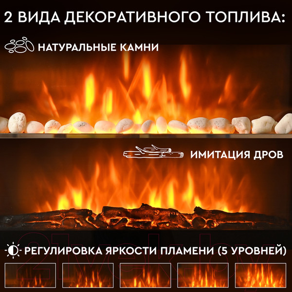 Изображение товара Электрокамин PLANTA PFP-WM090CURV