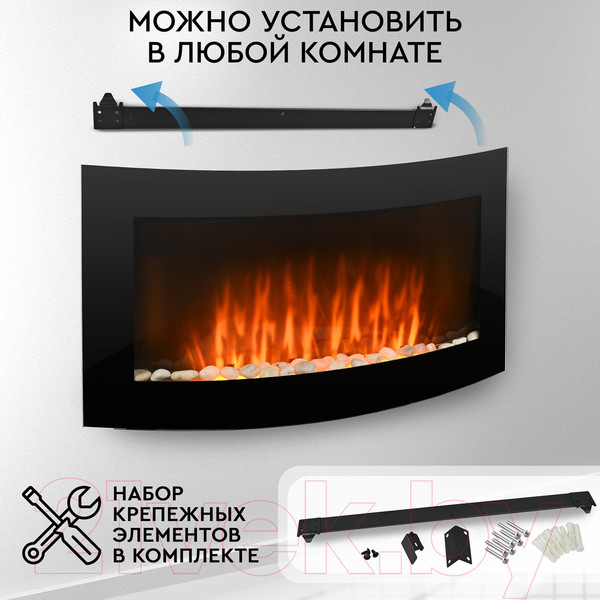 Изображение товара Электрокамин PLANTA PFP-WM090CURV