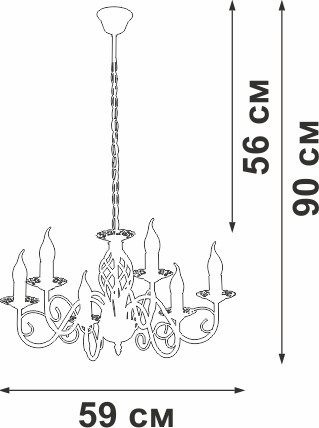 Изображение товара Люстра Vitaluce V1104-7/6