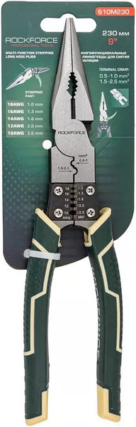 Изображение товара Длинногубцы RockForce RF-610M230 (58533)