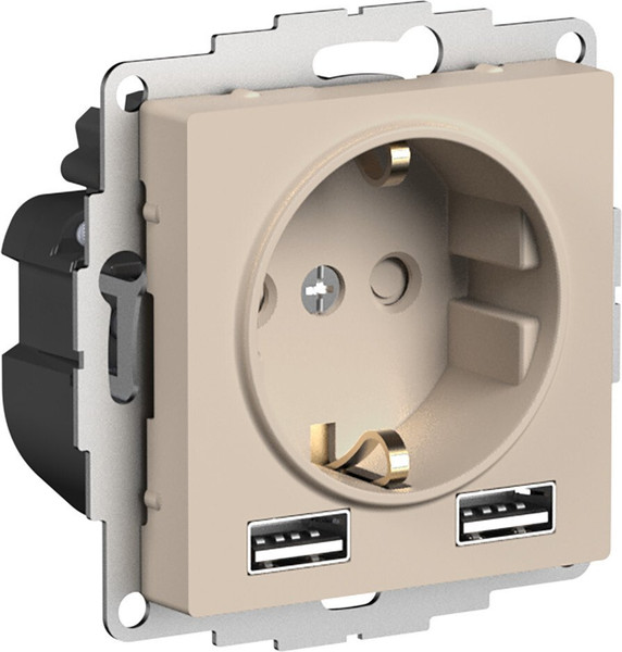 Изображение товара Розетка Systeme (Schneider) Electric AtlasDesign ATN001230 (песочный)