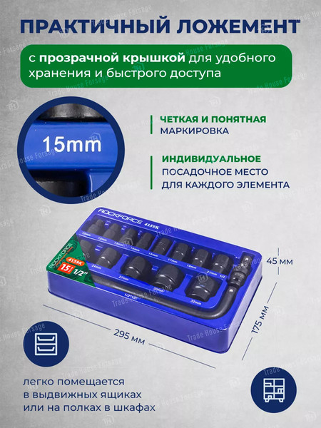 Изображение товара Универсальный набор инструментов RockForce RF-4159K (58492)