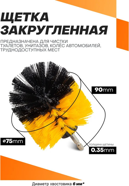 Изображение товара Набор щеток для электроинструмента WMC Tools WMC-7713 (58508)