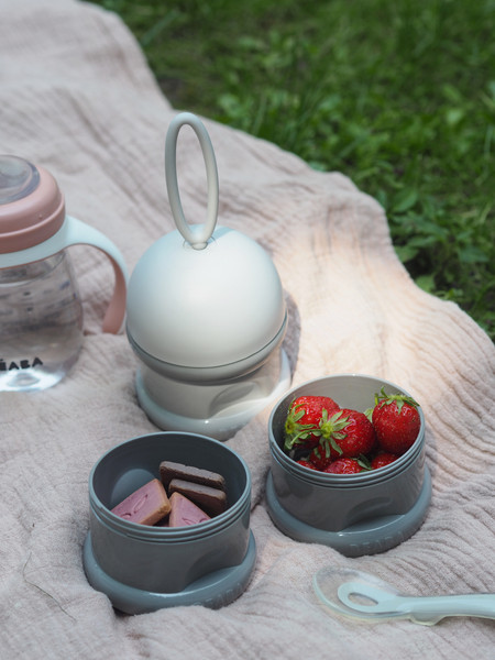 Изображение товара Набор контейнеров для детского питания Beaba Boite Doseuse Light/Dark Mist 911673