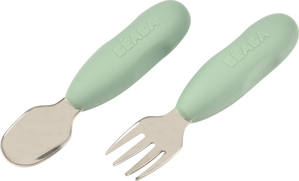 Изображение товара Набор столовых приборов для кормления Beaba Lot 2 Pre-Couverts S Green 913580
