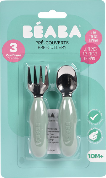 Изображение товара Набор столовых приборов для кормления Beaba Lot 2 Pre-Couverts S Green 913580