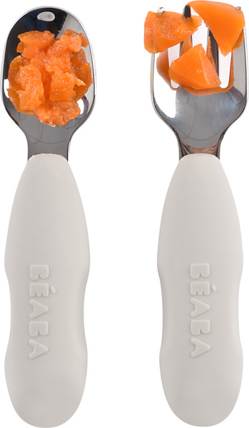 Изображение товара Набор столовых приборов для кормления Beaba Lot 2 Pre-Couverts Grey 913581