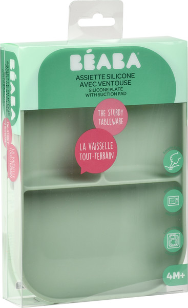 Изображение товара Тарелка для кормления Beaba Ass Compartim Sili Vert Sauge 913549