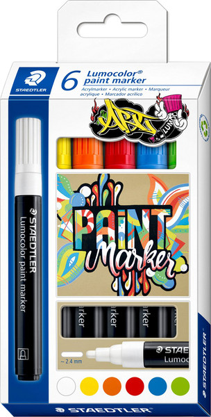 Изображение товара Набор маркеров Staedtler Люмоколор / 349 C6 (6цв)