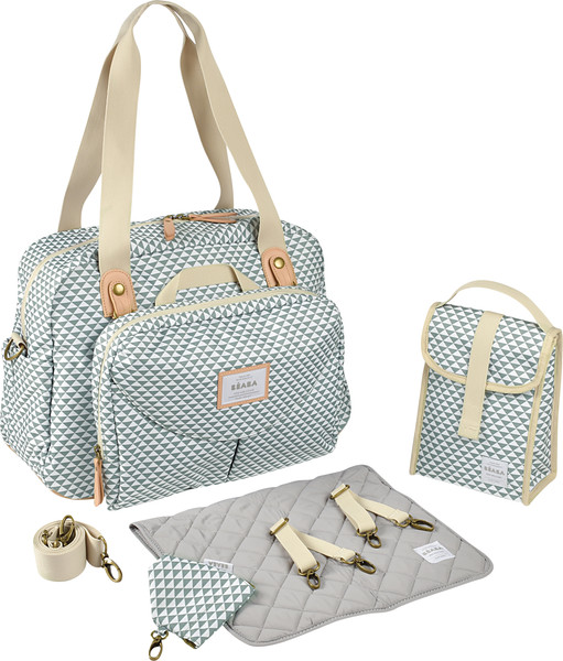 Изображение товара Сумка для коляски Beaba Sac Geneve Playprin Sage Green 940302