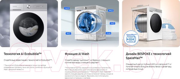 Изображение товара Стиральная машина Samsung WW11BB944CGBLD