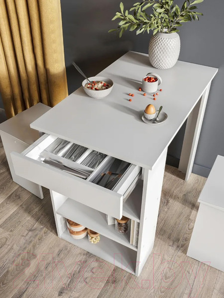 Изображение товара Обеденный стол NN мебель СО 6 / 00-00112294 (белый)