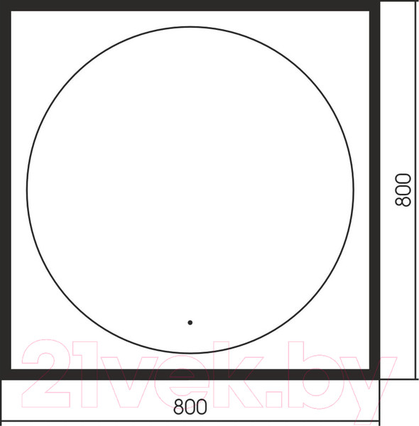 Изображение товара Зеркало Abber See AG6117SCRB