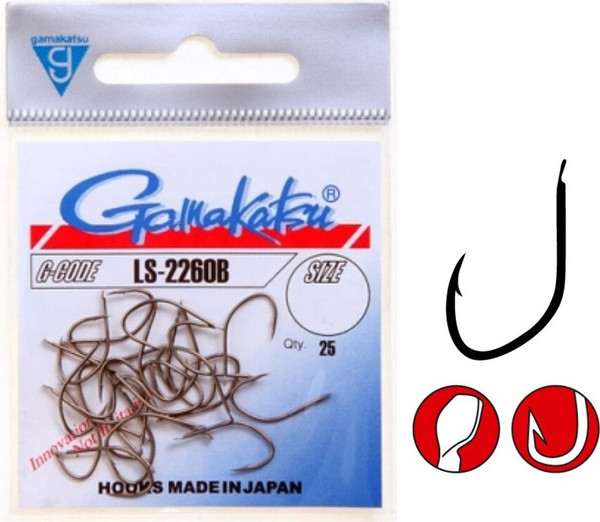 Изображение товара Набор крючков рыболовных Gamakatsu LS-2260B Hooks Bronze / 146684-012 (25шт)
