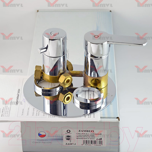 Изображение товара Душевая система со смесителем Slezak RAV Zambezi ZA087.32