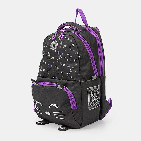 Изображение товара Школьный рюкзак Ecotope 183-2030053-BLL (черный/сиреневый)