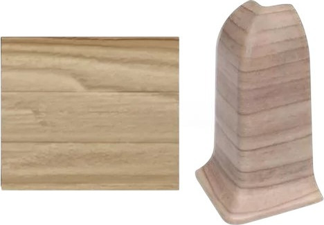 Изображение товара Уголок для плинтуса Sanrelia SanFlex 564 Дуб снежный (2шт, внутренний)