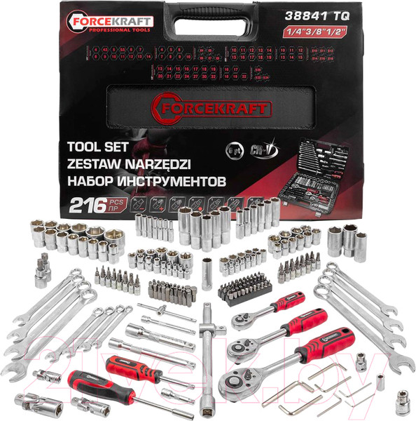 Изображение товара Универсальный набор инструментов ForceKraft FK-38841 TQ (58708)