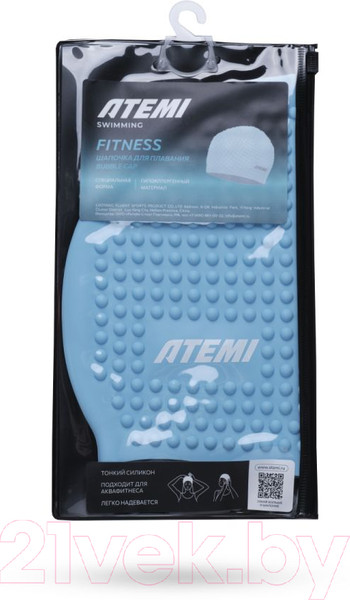 Изображение товара Шапочка для плавания Atemi bubble cap Light / FBC1LBE (голубой)