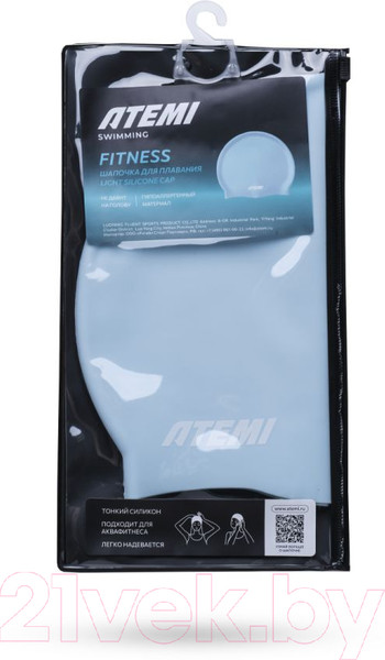 Изображение товара Шапочка для плавания Atemi light silicone cap Light / FLSC1LBE (голубой)