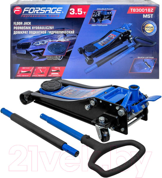 Изображение товара Подкатной домкрат Forsage F-T830018Z MST