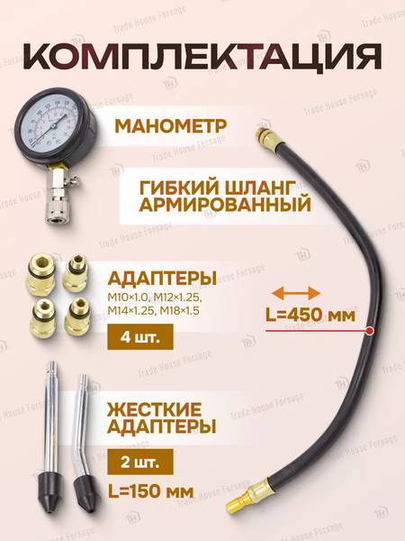 Изображение товара Тестер компрессии двигателя Forstime FT-908G1(57804)