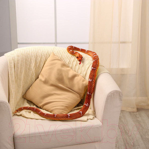 Изображение товара Мягкая игрушка Sima-Land Змея / 10514565 (коричневый)