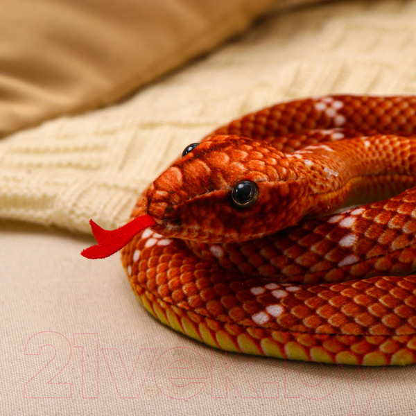 Изображение товара Мягкая игрушка Sima-Land Змея / 10514573 (коричневый)