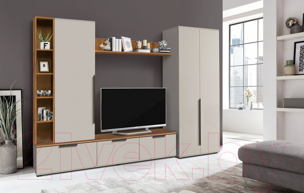 Изображение товара Стенка Олмеко Селена (кашемир/дуб вотан)