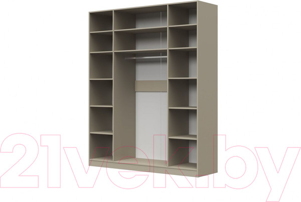 Изображение товара Шкаф Bravo Мебель Вива ШР-4 без зеркал (белый/платина)