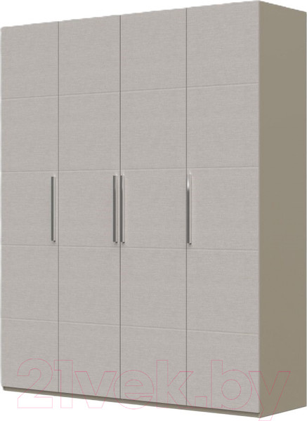 Изображение товара Шкаф Bravo Мебель Вива ШР-4 без зеркал (белый/платина)