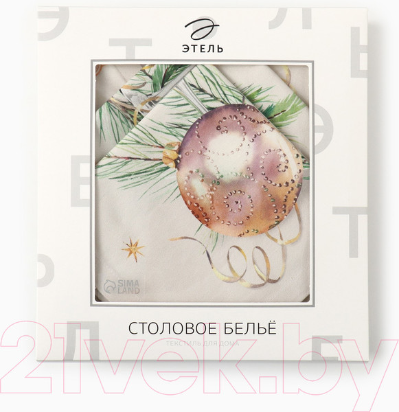 Изображение товара Комплект столового белья Этель Spruce Mood. Скатерть + салфетки / 10554217