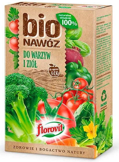 Изображение товара Удобрение Florovit Про Натура БИО для овощей и трав ECO гран (1л (800г), коробка)