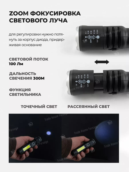 Изображение товара Фонарь Forstime FT-CAM2046 (58480)