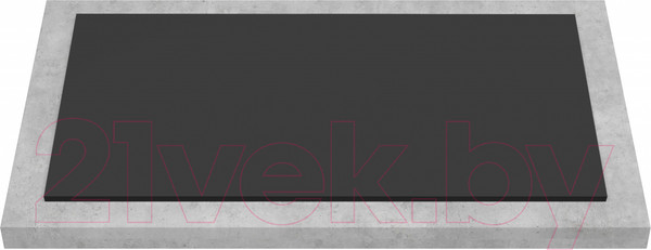 Изображение товара Столешница для тумбы в ванную ЗОВ CLDSP18H695458 (антрацит, без выреза)