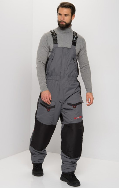 Изображение товара Костюм для охоты и рыбалки Huntsman Siberia -45°C (р.64-66/182-188, серый/черный)
