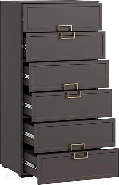 Изображение товара Комод ТриЯ Стелла (серый вулкан/фон серый)