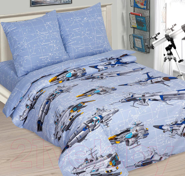 Изображение товара Комплект постельного белья АртПостель Космолет 1.5сп 912