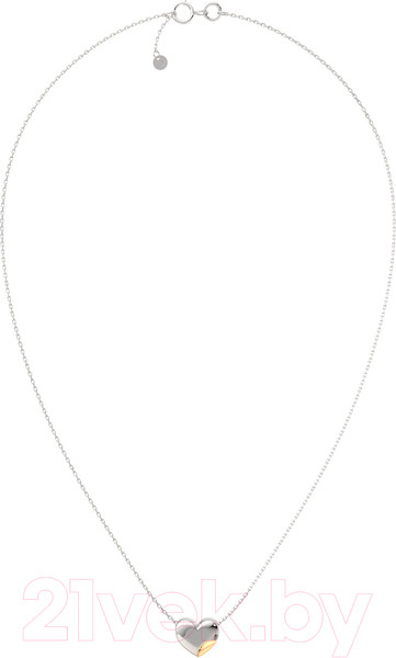 Изображение товара Колье из серебра ZORKA 0540027.G14K (45см, с золотой вставкой)