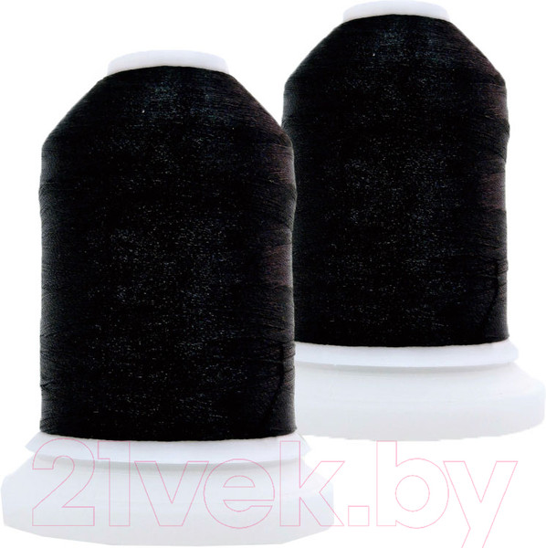 Изображение товара Набор вышивальных ниток Sentex 120D/2 1000 ярд (черный, 2шт)