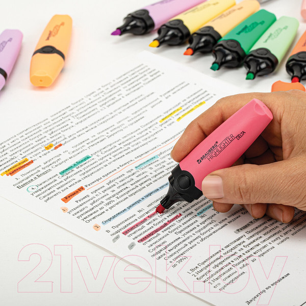 Изображение товара Набор маркеров Brauberg Delta Pastel / 152507 (15цв)