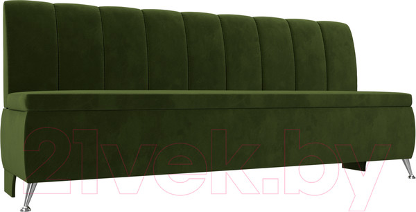 Изображение товара Скамья кухонная мягкая Лига Диванов Кантри 167 / 100147 (микровельвет, зеленый)