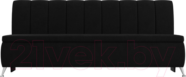 Изображение товара Скамья кухонная мягкая Лига Диванов Кантри 167 / 100150 (микровельвет, черный)