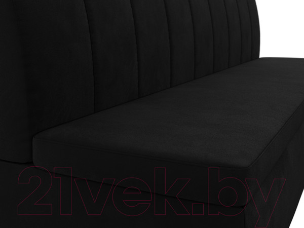 Изображение товара Скамья кухонная мягкая Лига Диванов Кантри 167 / 100150 (микровельвет, черный)
