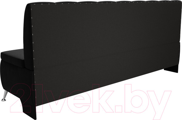 Изображение товара Скамья кухонная мягкая Лига Диванов Кантри 167 / 100150 (микровельвет, черный)