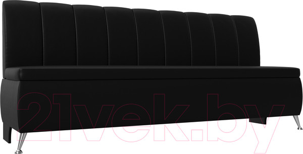 Изображение товара Скамья кухонная мягкая Лига Диванов Кантри 167 / 100157 (экокожа, черный)