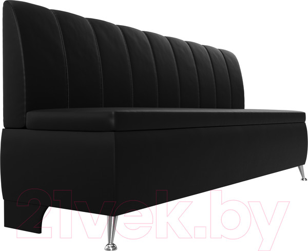 Изображение товара Скамья кухонная мягкая Лига Диванов Кантри 167 / 100157 (экокожа, черный)